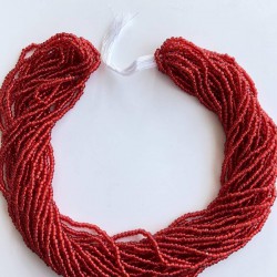 Mercan Kırmızısı Dizi Kum Boncuk-DKB-37