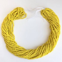 Sarı Mat Renkli Dizi Kum Boncuk-DKB-55