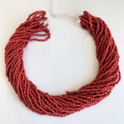 Kırmızı Mat Renkli Dizi Kum Boncuk-DKB-56