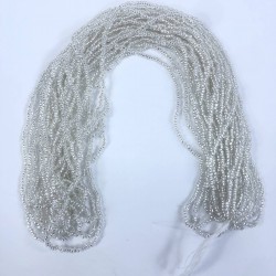 Şeffaf Gümüş Dizi Kum Boncuk 1 Dizi-DKB-60