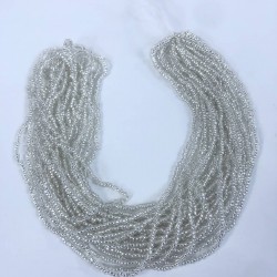 Şeffaf Gümüş Dizi Kum Boncuk 1 Dizi-DKB-60