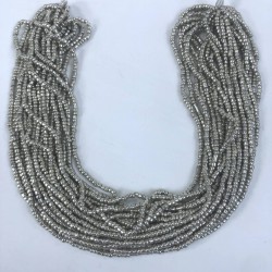 Gümüş Rengi Dizi Kum Boncuk 1 Dizi-DKB-63