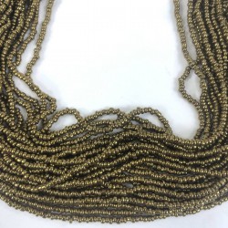 Koyu Altın Rengi Dizi Kum Boncuk 1 Dizi-DKB-67