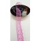 Koyu Pembe Dantel Kurdele 2,5 cm-DKR-1006