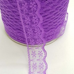 Lila Dantel Kurdele 2,5 cm-DKR-1008