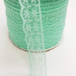 Su Yeşili Dantel Kurdele 2,5 cm-DKR-1009