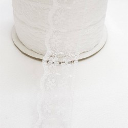 Beyaz Dantel Kurdele 2,5 cm-DKR-1011