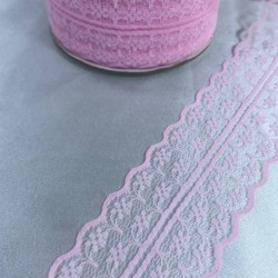 Pembe Dantel Kurdele En 5 Cm Boy 5 Metre-DKR-1015