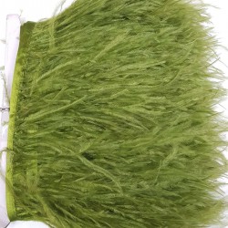 Haki Yeşil Deve Kuşu Tüyü-DKT-19