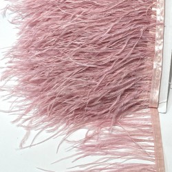Koyu Pudra Rengi Deve Kuşu Tüyü-DKT-23