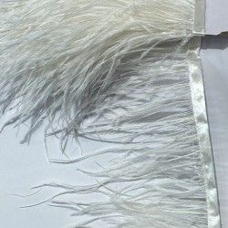 Kırık Beyaz Rengi Deve Kuşu Tüyü-DKT-25