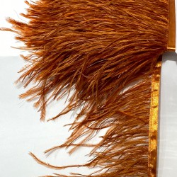 Kızıl Kahve Rengi Deve Kuşu Tüyü-DKT-27