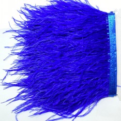 Saks Mavi Rengi Deve Kuşu Tüyü-DKT-33
