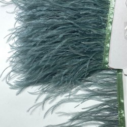 Koyu İndigo Mavi Rengi Deve Kuşu Tüyü-DKT-39