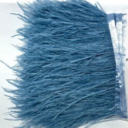 İndigo Mavi Rengi Deve Kuşu Tüyü-DKT-41