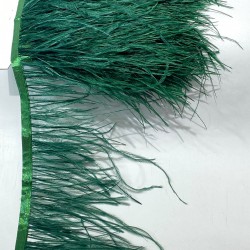 Zümrüt Yeşili Rengi Deve Kuşu Tüyü-DKT-43