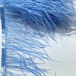 Bebe Mavi Rengi Deve Kuşu Tüyü-DKT-47