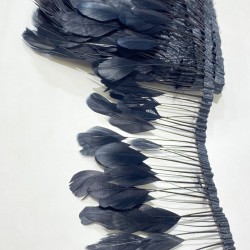 Siyah Malibu Deve Kuşu Tüyü-DKT-51