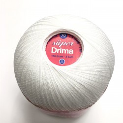 Drima Beyaz Dantel İpligi No:70 100 gr (1 adet )-DM-1001