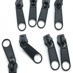 Siyah Metal Fermuar Başlığı-DM-179