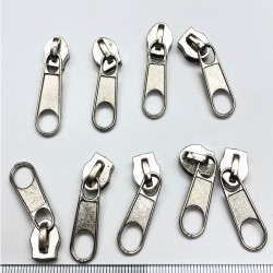 Gümüş Rengi Metal Fermuar Başlığı-DM-180