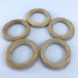 Orta Boy Vernikli Ahşap Halka-DM-194