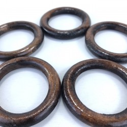 Orta Boy Kahverengi Ahşap Halka-DM-197