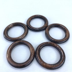 Orta Boy Kahverengi Ahşap Halka-DM-197