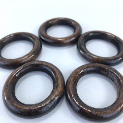 Küçük Boy Kahverengi Ahşap Halka-DM-198