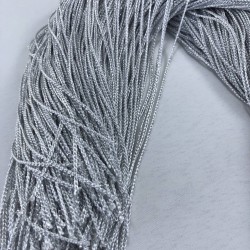 Simli Gümüş Dekoratif Püskül 40 Cm-DP40-1002