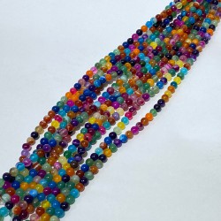 Rengarenk Akik Doğal Taş Boncuk-DTB-1024