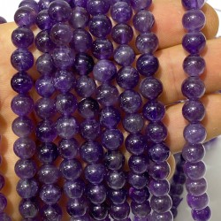 Mor Ametist Doğal Taş Boncuk-DTB-1027