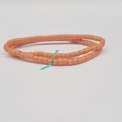 Turuncu Silindir Mat Boncuk-DTB-1032