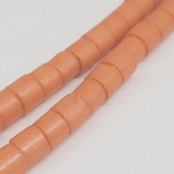 Turuncu Silindir Mat Boncuk-DTB-1032