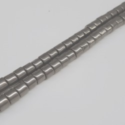 Hematit Rengi Silindir Parlak Boncuk-DTB-1034