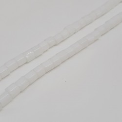 Beyaz Silindir Parlak Boncuk-DTB-1035