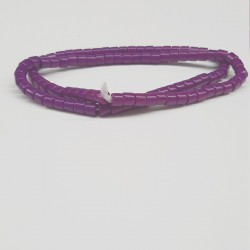 Mor Silindir Parlak Boncuk-DTB-1038