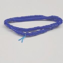 Saks Mavi Silindir Mat Boncuk-DTB-1043