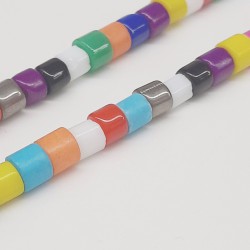 Renkli Silindir Parlak Boncuk-DTB-1045