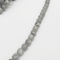 Renkli Doğal Taş Boncuk 8 mm-DTB-1048