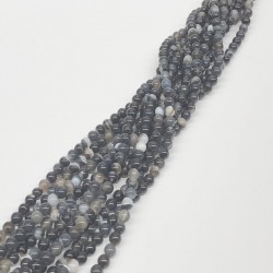 Renkli Akik Doğal Taş Boncuk 8 mm-DTB-1051