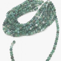 Renkli Akik Doğal Taş Boncuk 8 mm-DTB-1052