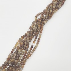 Renkli Akik Doğal Taş Boncuk 8 mm-DTB-1053