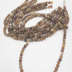 Renkli Akik Doğal Taş Boncuk 8 mm-DTB-1053