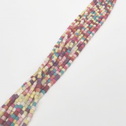 Renkli Akik Doğal Taş Boncuk 8 mm-DTB-1054