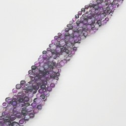 Renkli Akik Doğal Taş Boncuk 8 mm-DTB-1056