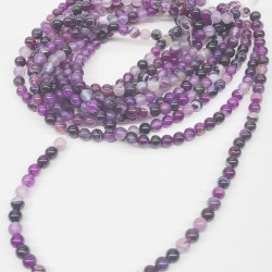 Renkli Akik Doğal Taş Boncuk 8 mm-DTB-1056