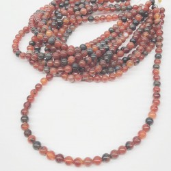 Renkli Akik Doğal Taş Boncuk 8 mm-DTB-1057