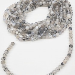 Renkli Akik Doğal Taş Boncuk 8 mm-DTB-1058