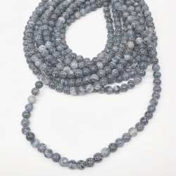 Renkli Akik Doğal Taş Boncuk 8 mm-DTB-1062